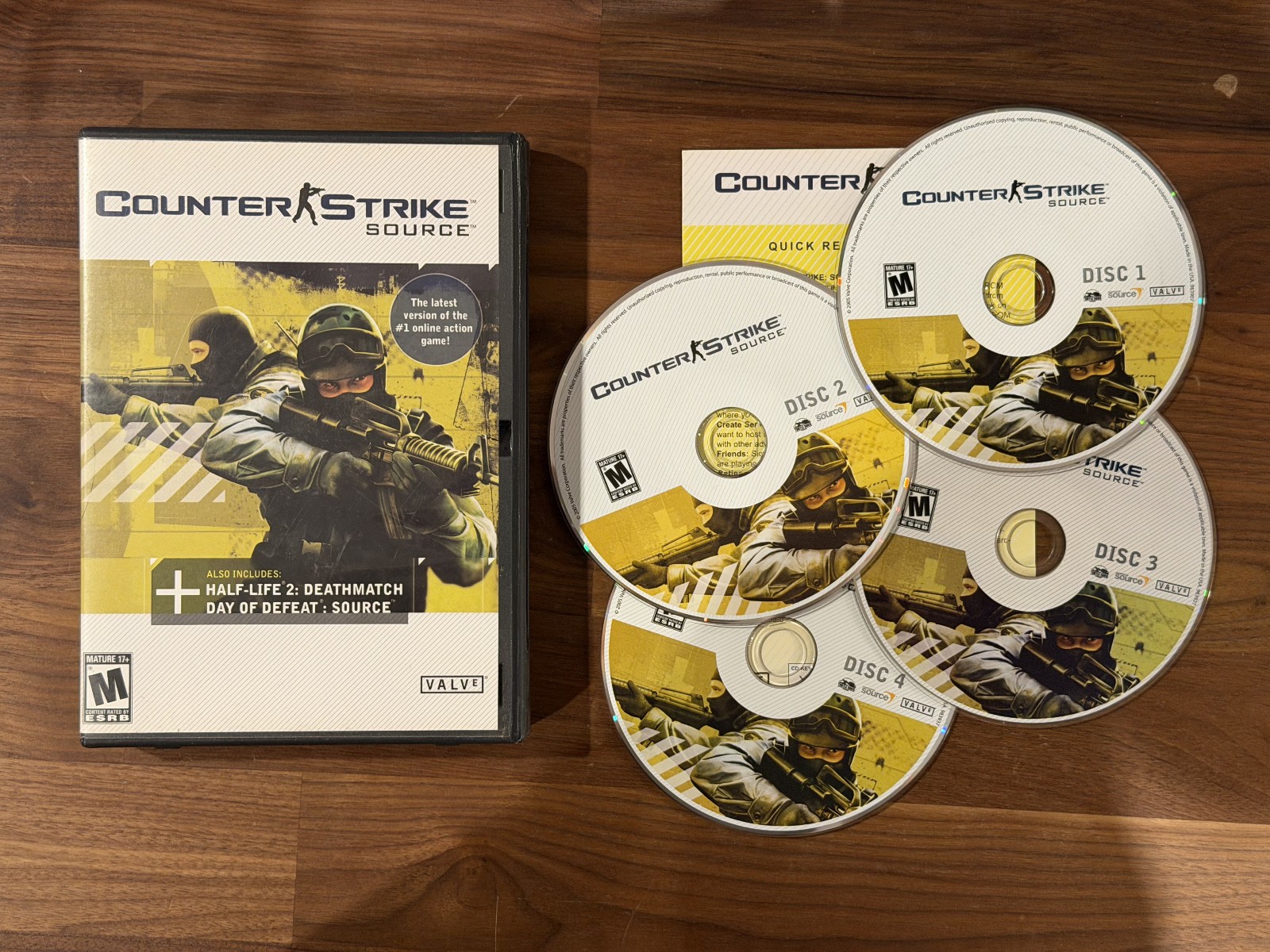 Counter Strike: Source PC Game, 2005 4 Disc Set Counter Strike: Source PC Game, 2005 4 Disc Set