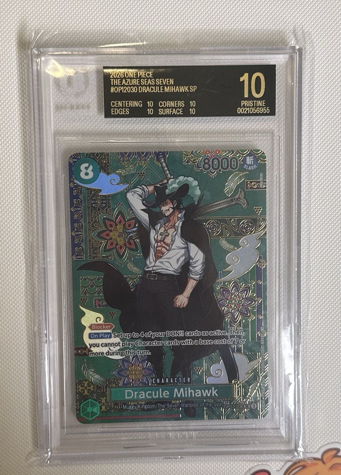 OP14 Mihawk SP BGS Black Label OP14 Mihawk SP BGS Black Label