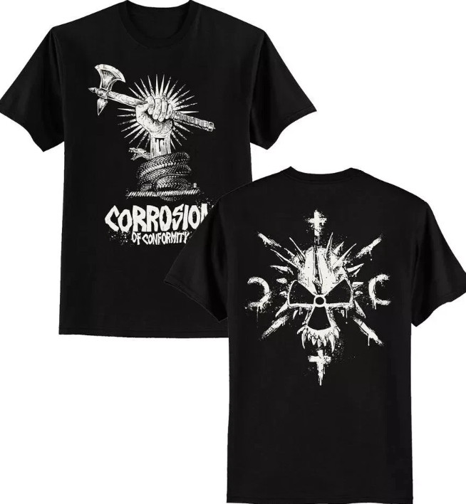 Vtg CORROSION OF CONFORMITY Band Heavy Cotton Black Shirt Vtg CORROSION OF CONFORMITY Band Heavy Cotton Black Shirt
