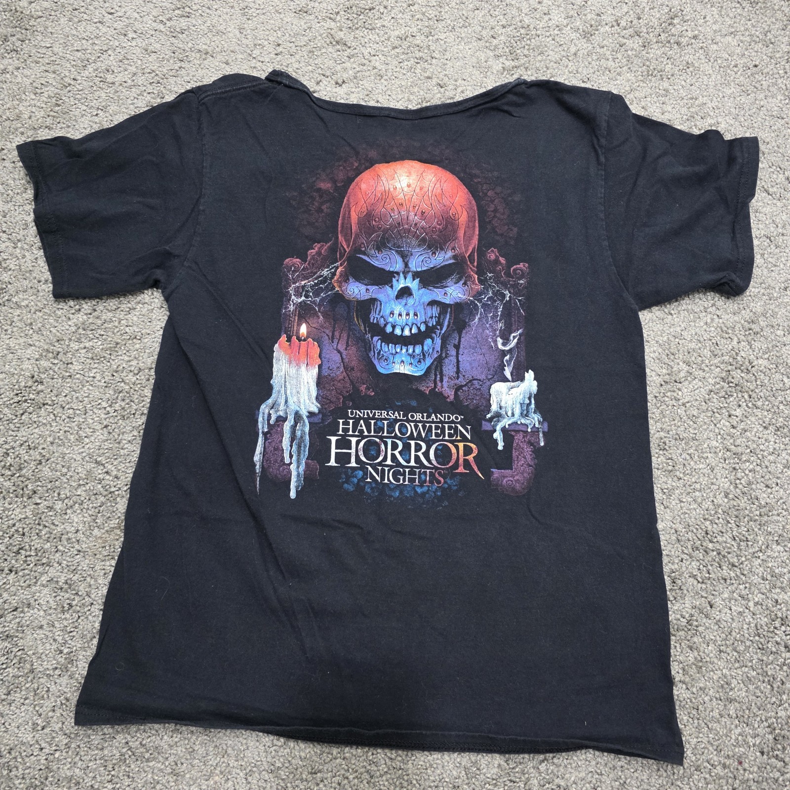 Universal Studios Halloween Horror Nights 2017 shirt Entertainment Staff M HHN Universal Studios Halloween Horror Nights 2017 shirt Entertainment Staff M HHN