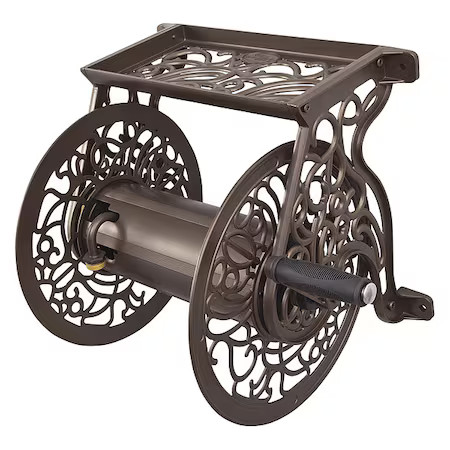 Liberty Garden 704 Garden Hose Reel, Wall Mount, Aluminum