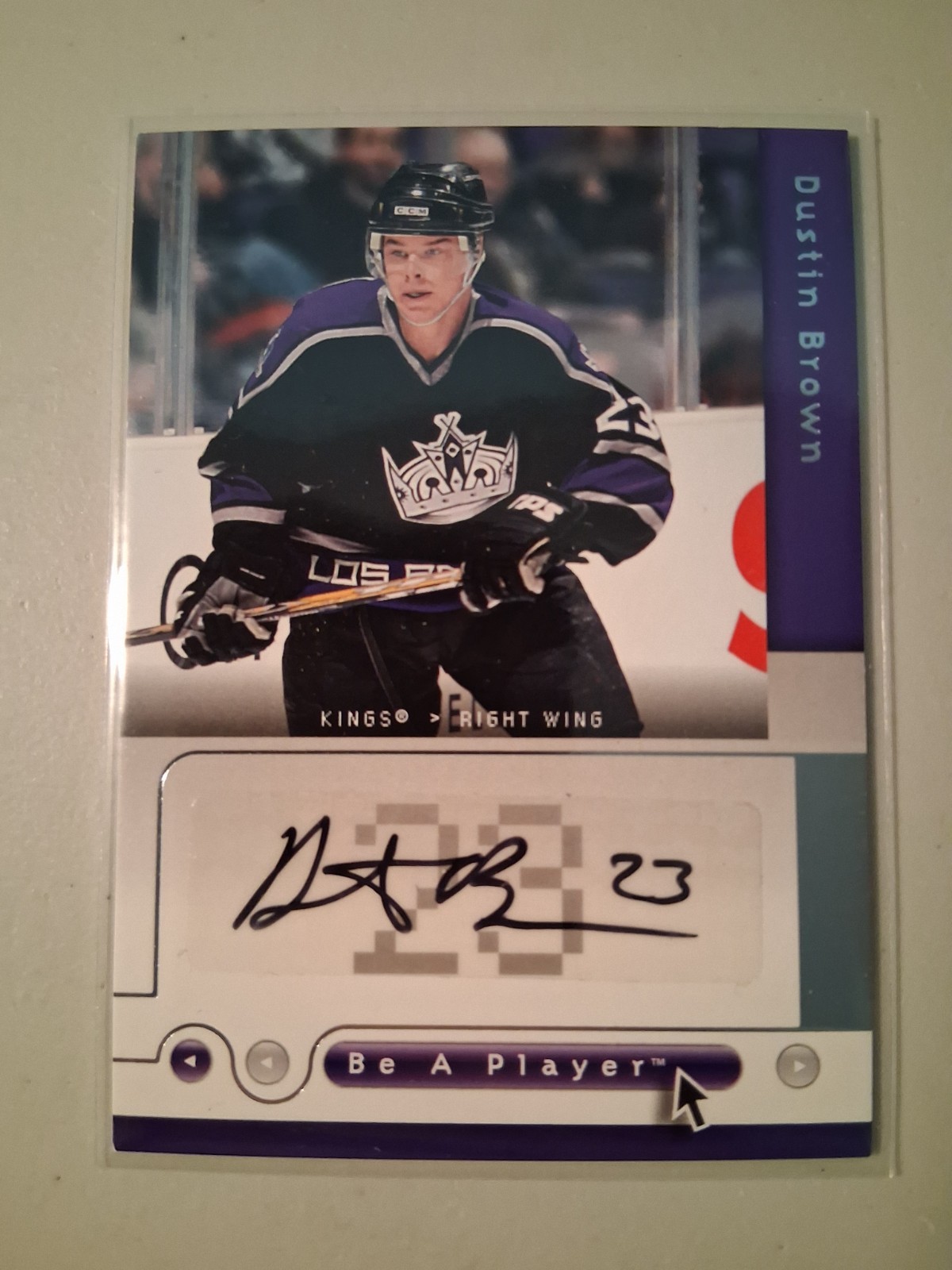 2005 Upper Deck Be A PLayer DUSTIN BROWN Auto
