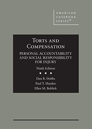 Torts and Compensation, Personal Accoun..., Dan B Dobbs