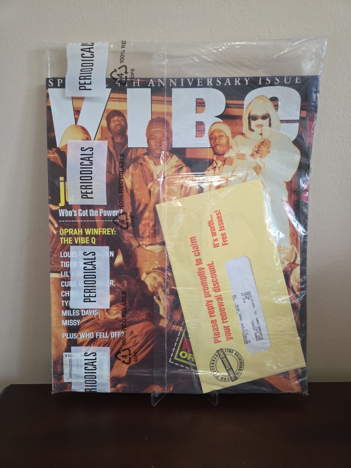 Vtg 90\'s New Sealed VIBE Magazine September 1997 Special 4th Anniv Wu Tang Clan