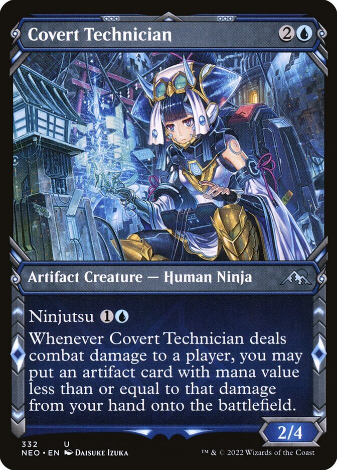 MTG Magic the Gathering Covert Technician (332/606) Kamigawa Neon Dynasty LP