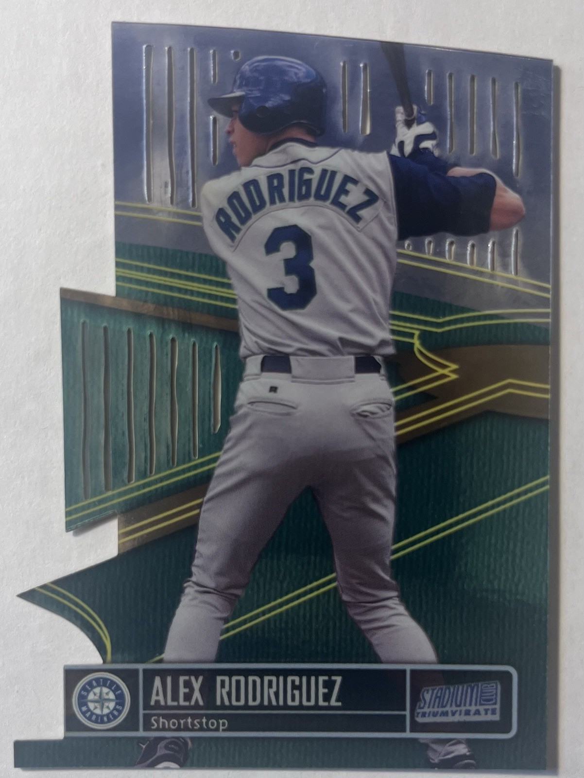 1999 Topps Stadium Club - Triumvirate ALEX RODRIGUEZ #T3C Luminous