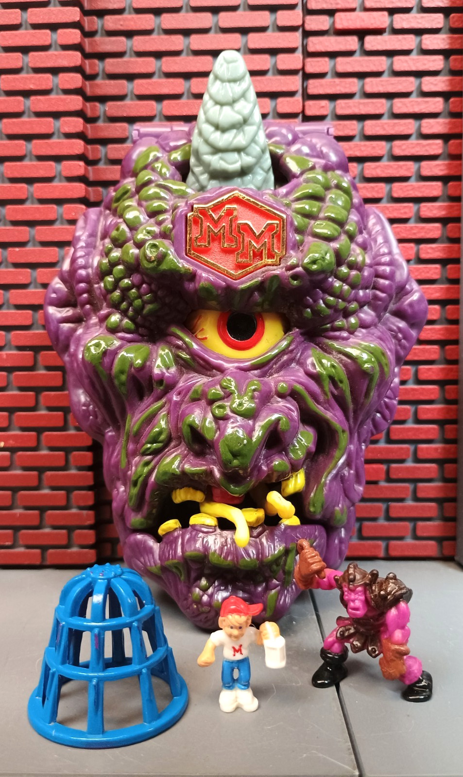 Vintage 1993 Mighty Max Outwits Cyclops Playset Complete Bluebird 