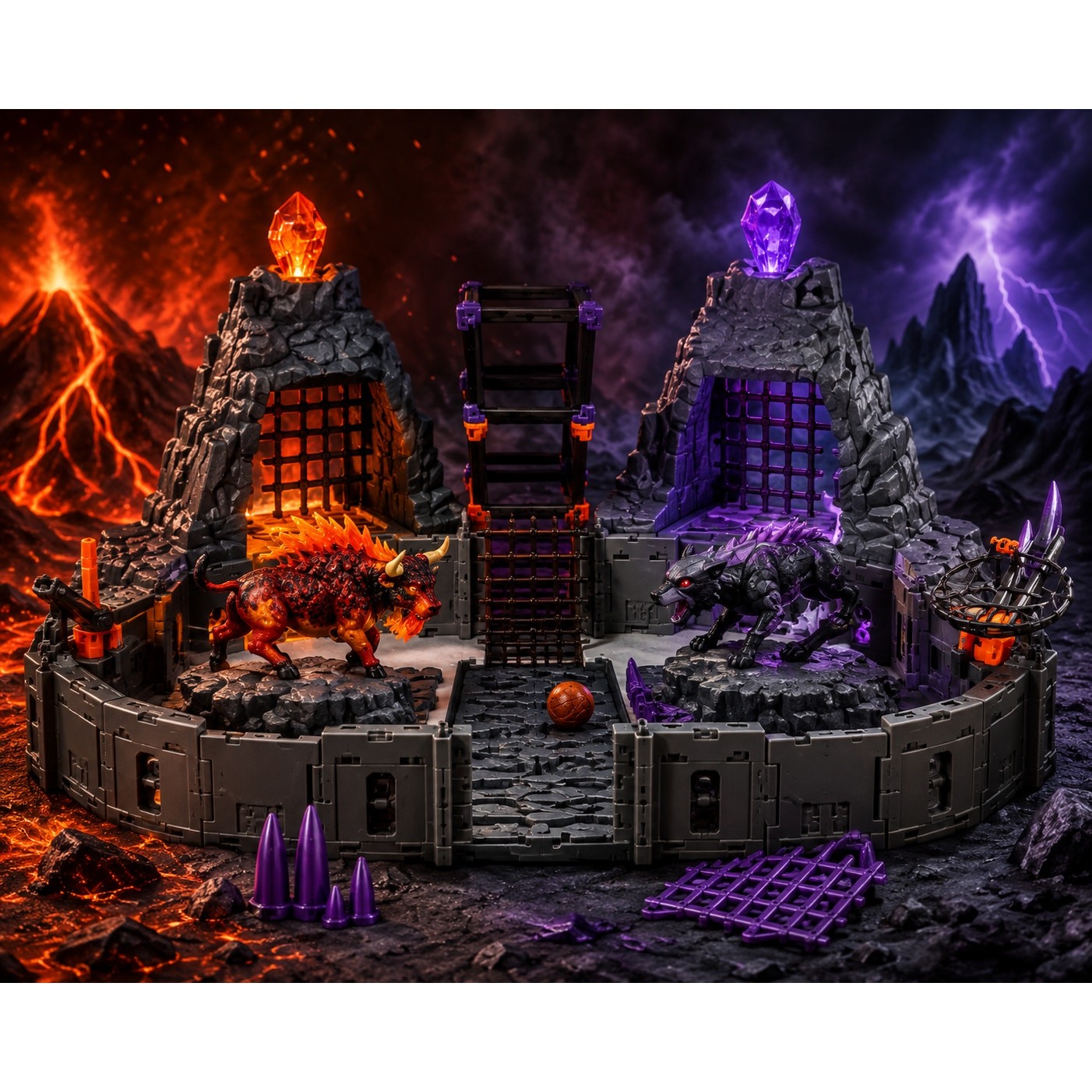 NEW Schleich Eldrador BattleCave Arena Lava vs Shadow 42673 Open Box NEW Schleich Eldrador BattleCave Arena Lava vs Shadow 42673 Open Box