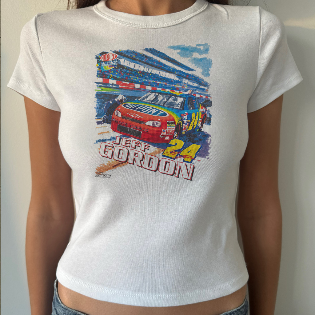 Vintage Nascar Women\'s Baby Tee Vintage Nascar Women\'s Baby Tee