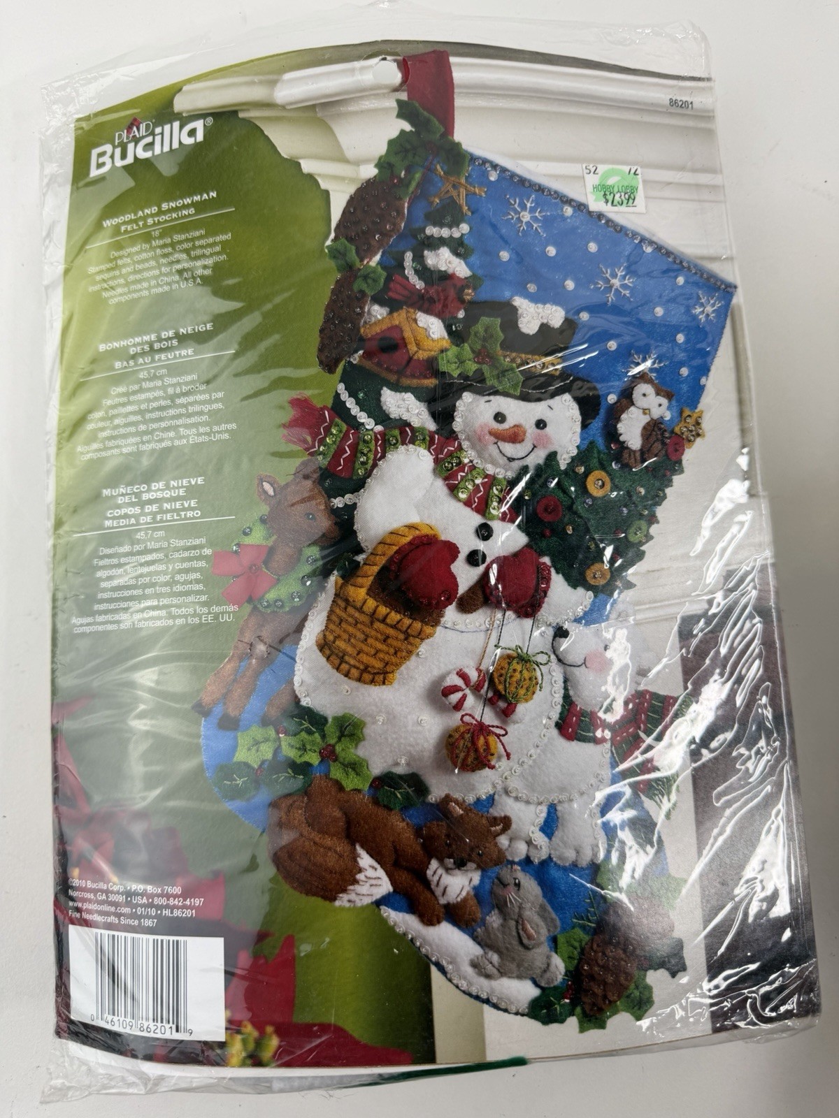 Bucilla Woodland Snowman 18\ Bucilla Woodland Snowman 18\