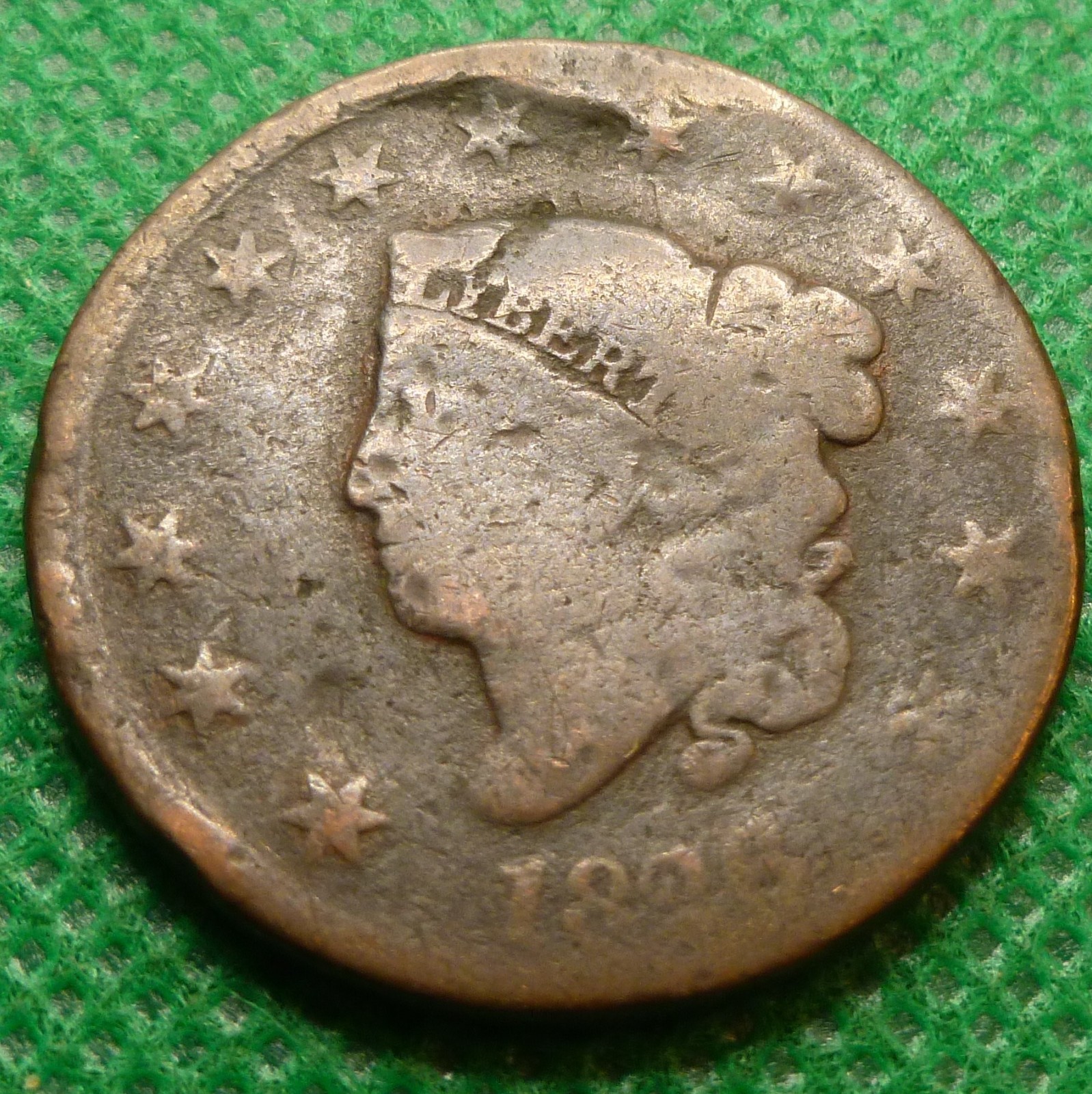 1826 Large  Cent Coronet Head  Coin (1816-1839 ) #JY29