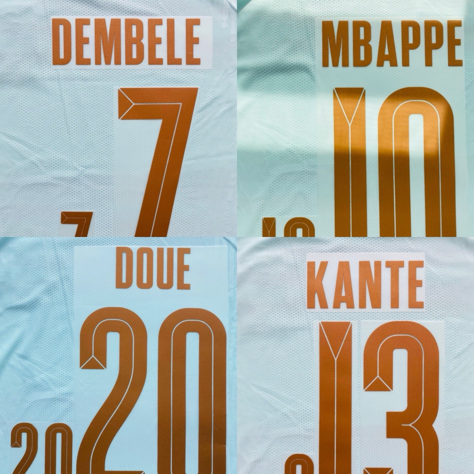 2025 FRANCE National Team 2026 World Cup Away Soccer Name & Number Set