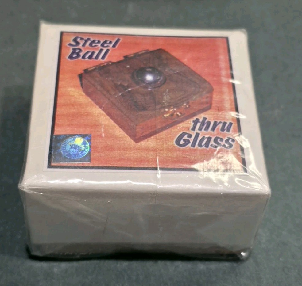 Custom Wooden Steel Ball Thru Glass Magic Trick Phan Vu Signed 2006 Vintage