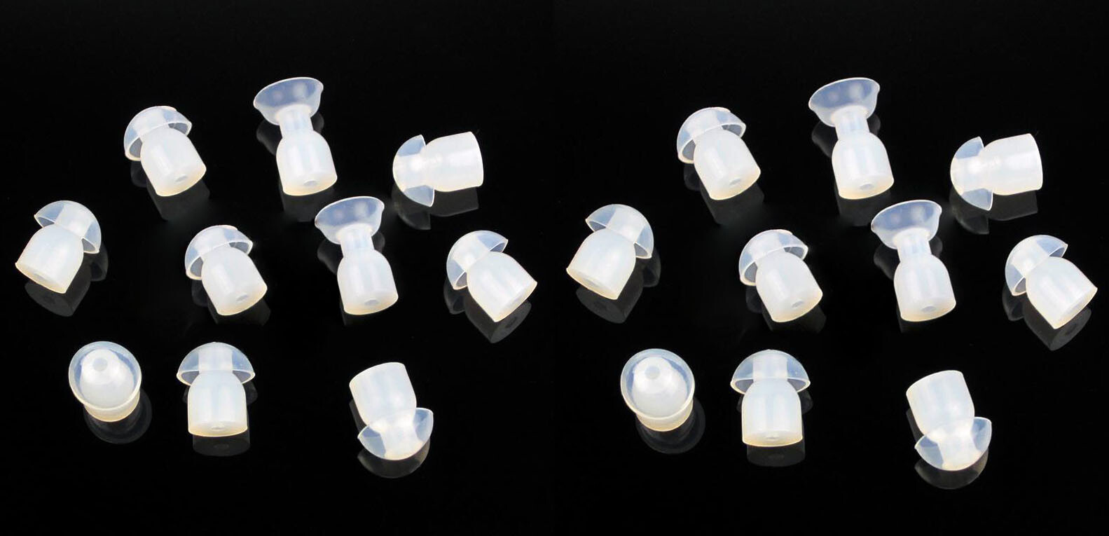 20PCS Replacement Mushroom Earbud Ear Tips for Motorola Kenwood Two Way Radio