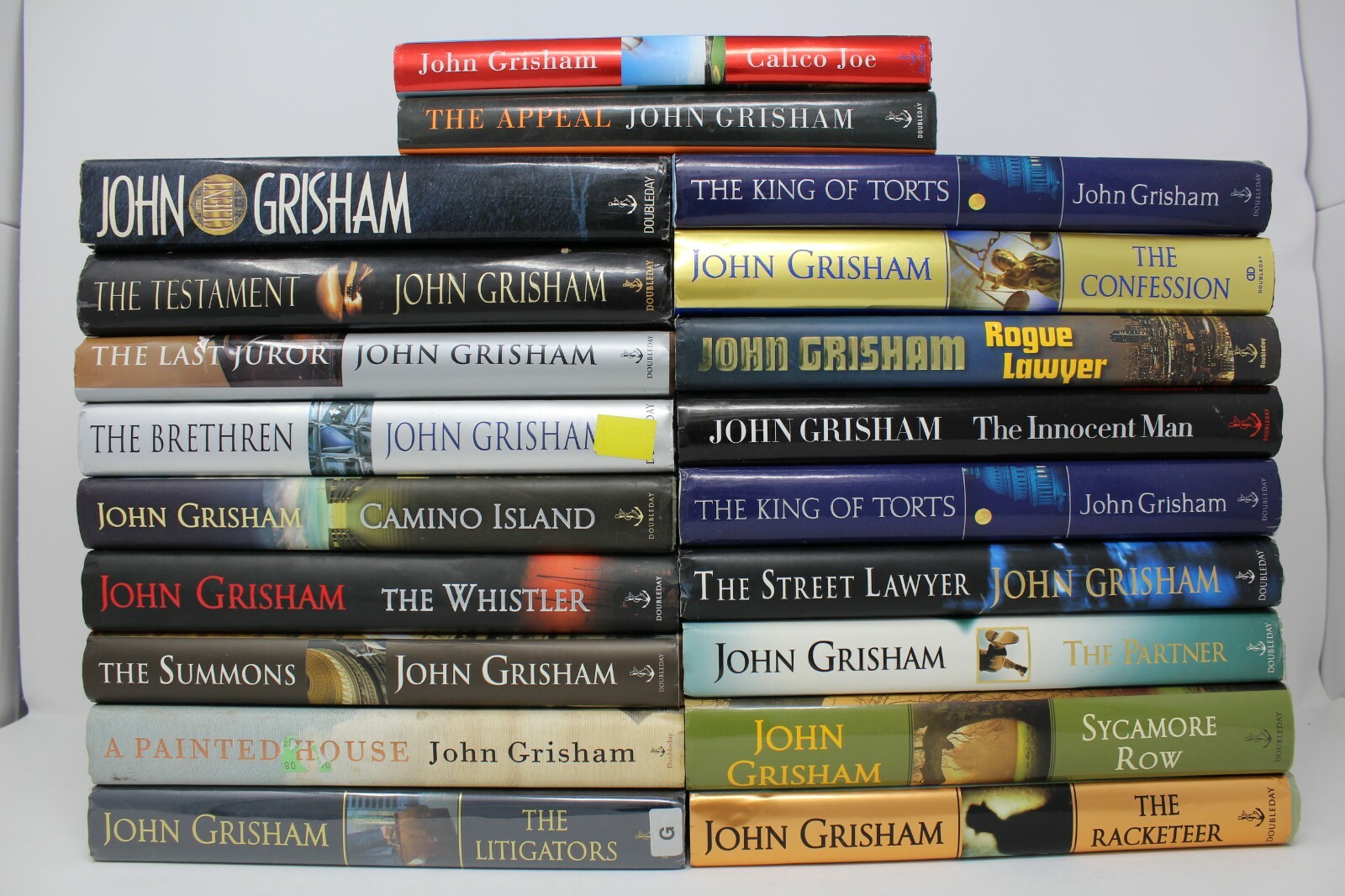 Lot of 10 John Grisham Hardcover Books - Random - Lot of 10 John Grisham Hardcover Books - Random -