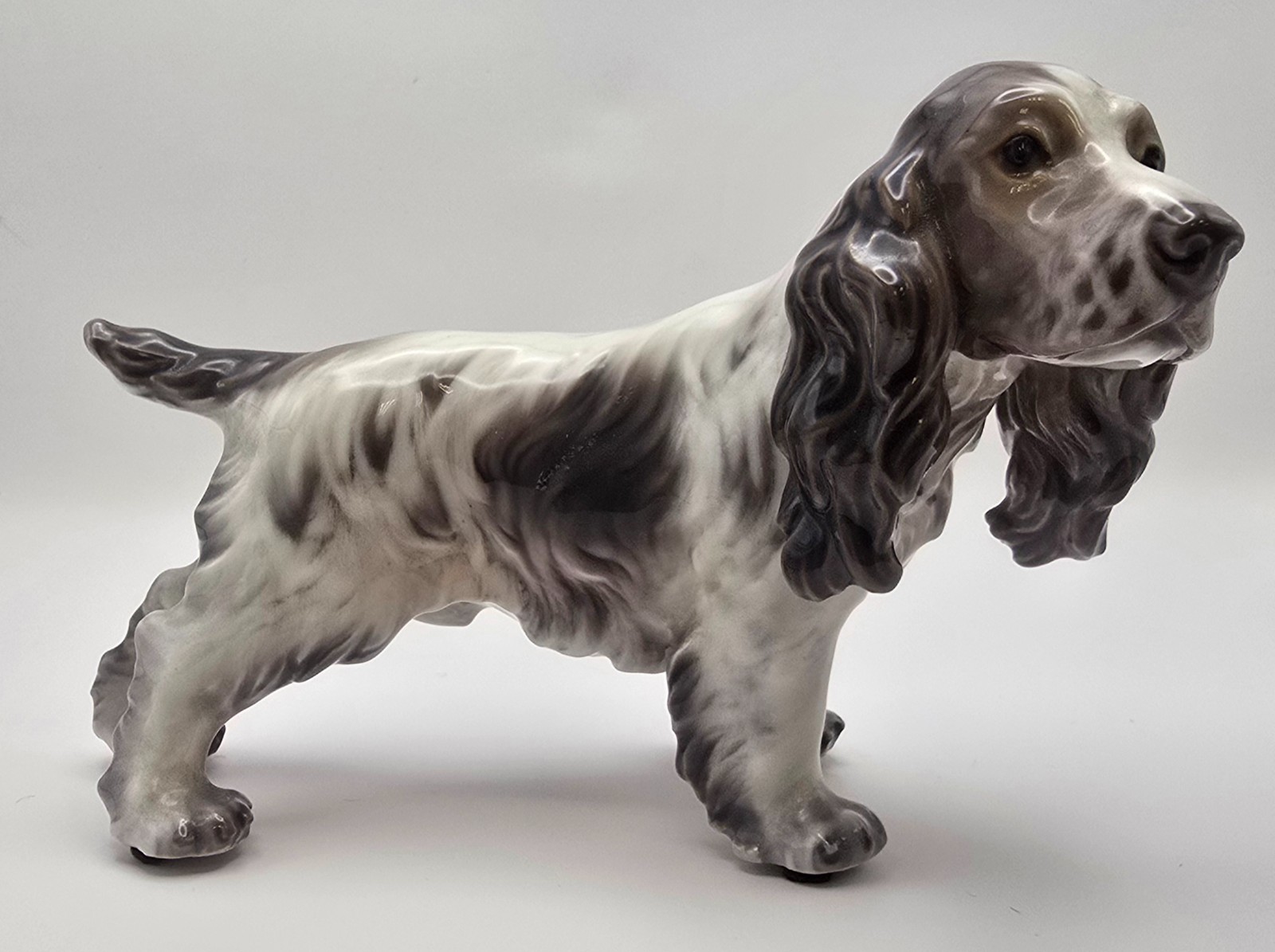 Dahl Jensen vintage denmark porcelain cocker spaniel 1204 Dahl Jensen vintage denmark porcelain cocker spaniel 1204