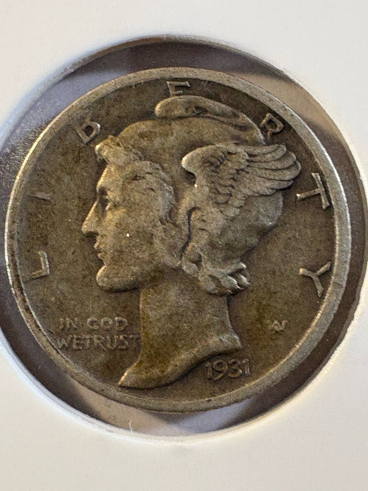 1931 S Mercury Dime Very Fine VF25 10c 90% Silver San Francisco Key Date