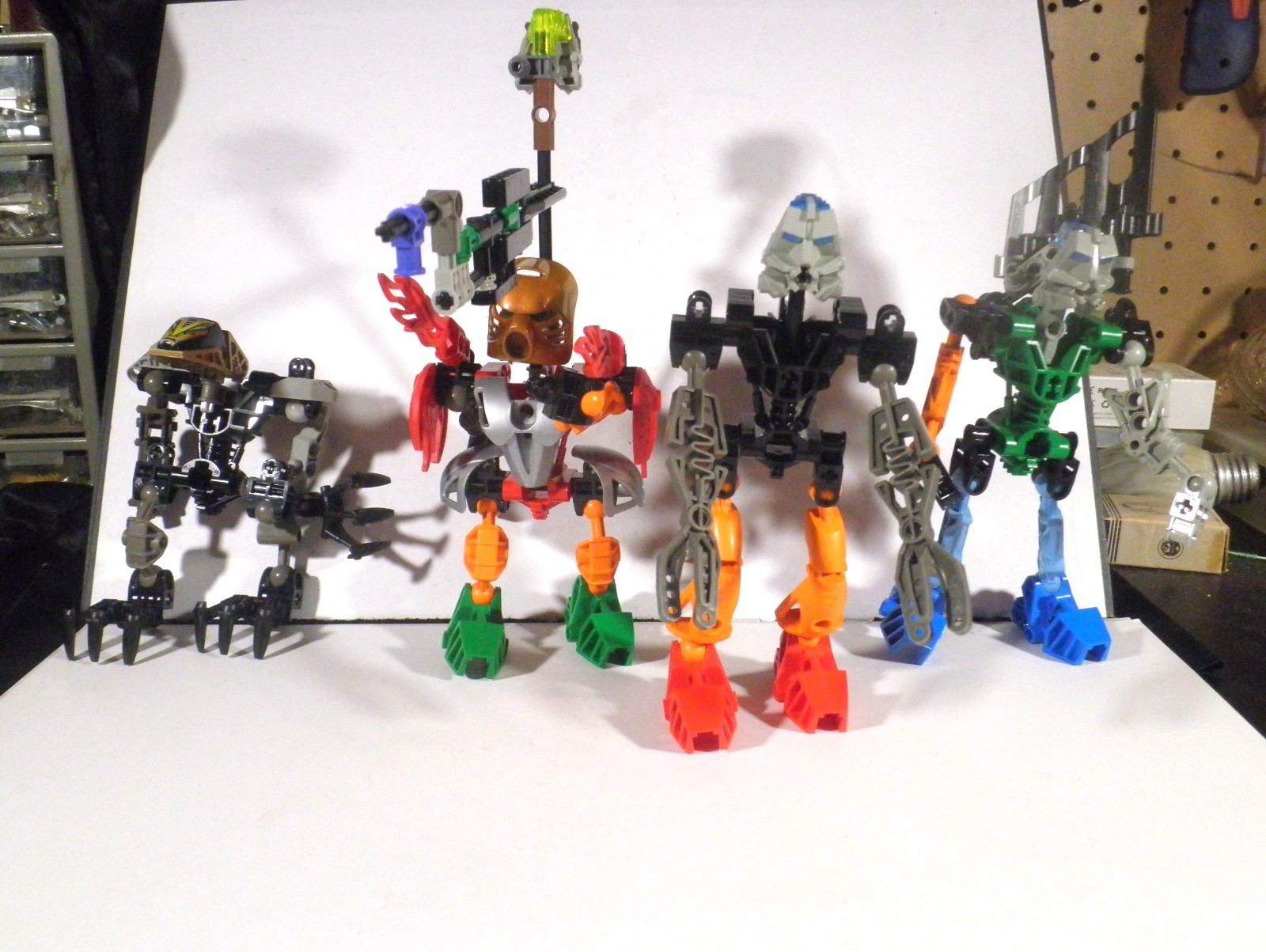 Lego 2002 Bionicle Toa Nuva Lot Set of 4 - Parts