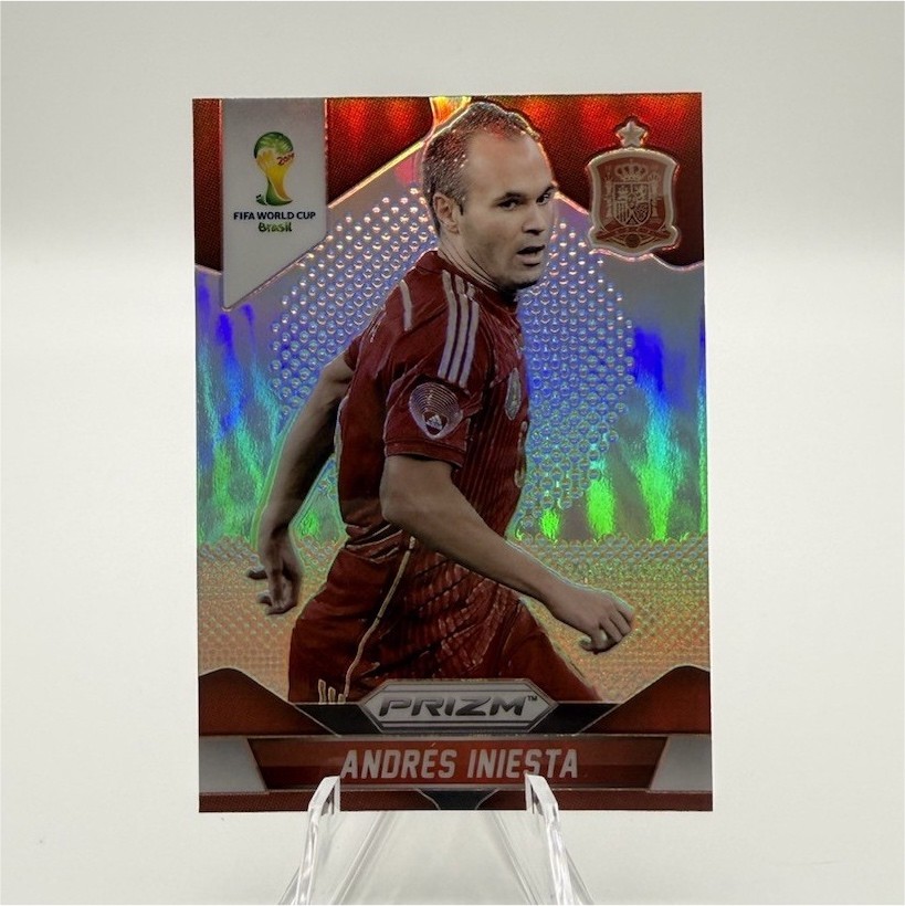 2014 Panini Prizm World Cup Silver Andrés Iniesta Spain Soccer #177 2014 Panini Prizm World Cup Silver Andrés Iniesta Spain Soccer #177