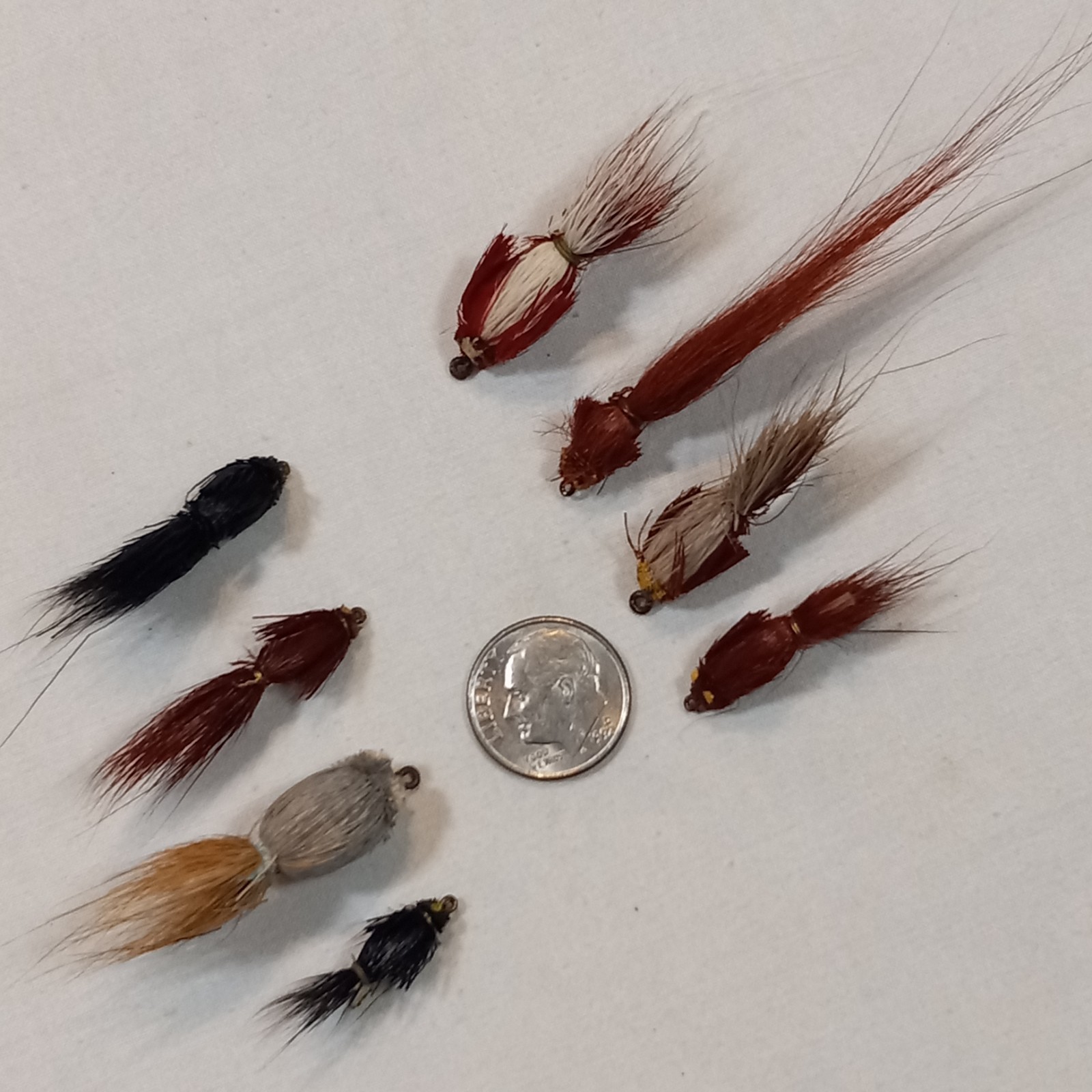 Lot 8 Eppinger Devil Bug Deer Hair Flies Fly Fishing Vintage Tuttles