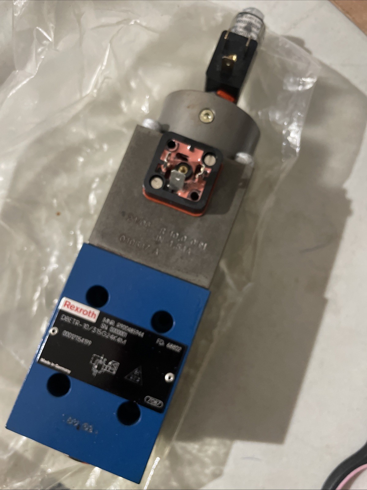 Rexroth hydraulic proportional Relief valve. MNR 800485944 Rexroth hydraulic proportional Relief valve. MNR 800485944