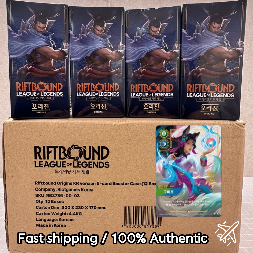 Riftbound TCG Origins Korean Booster Slim Box Sealed Korean Ahri - In Hands