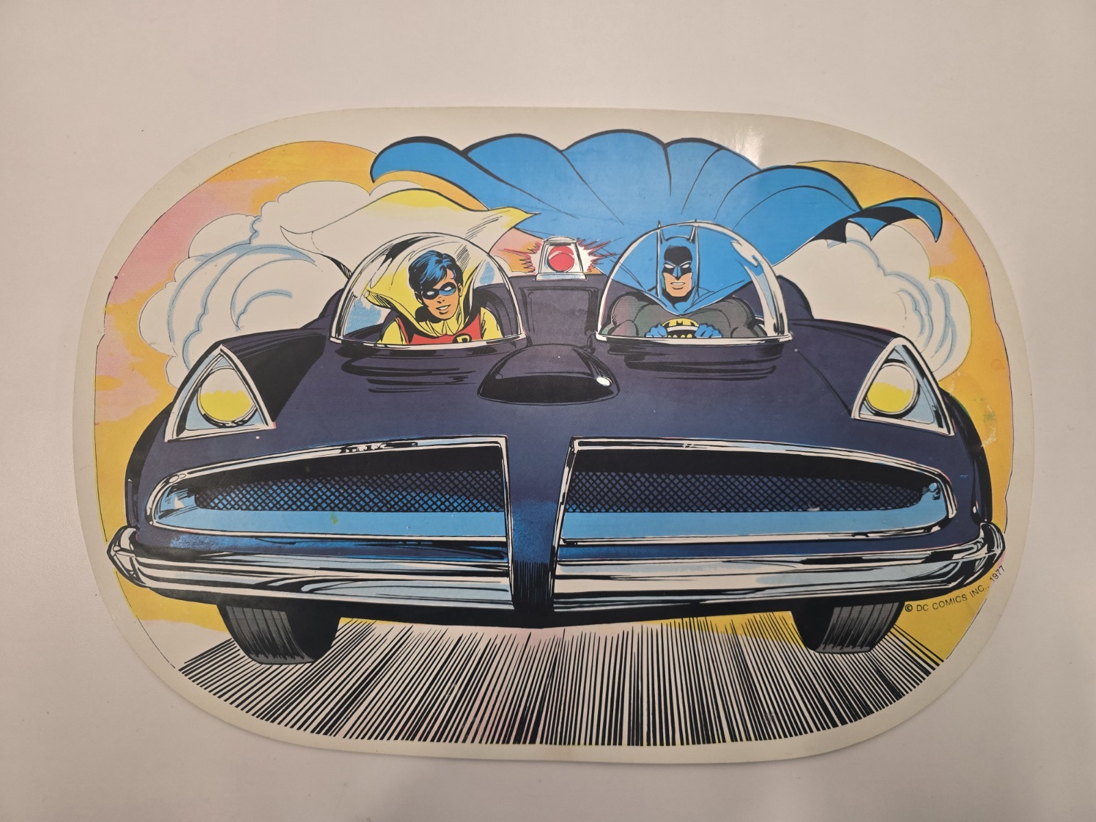 Batman And Robin / Batmobile Vintage Placemats DC Comics 1977 (2 Pack) RARE Batman And Robin / Batmobile Vintage Placemats DC Comics 1977 (2 Pack) RARE