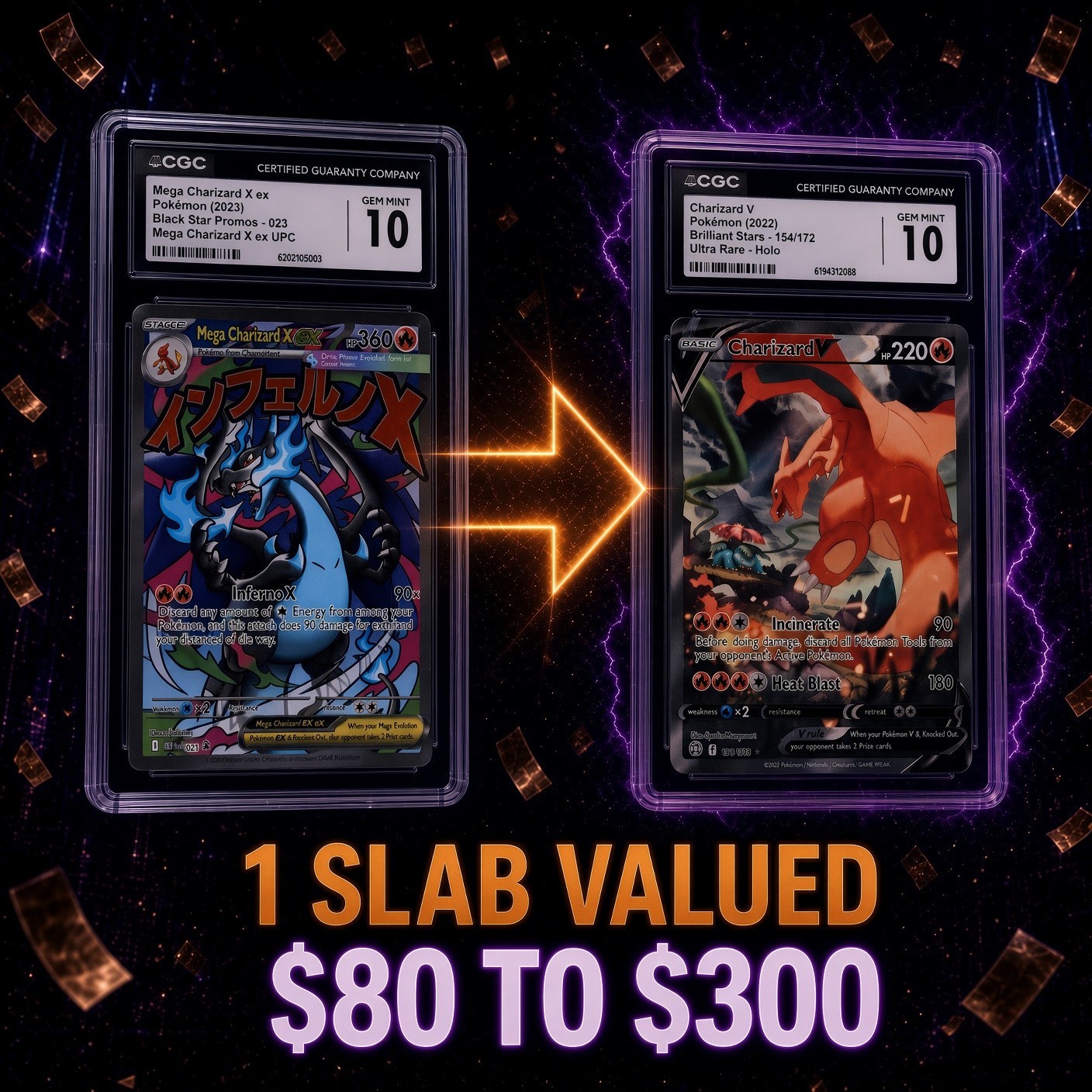 $120 PREMIUM Graded Pokémon Slab Surprise – CGC/TAG ($80–$300 Value)