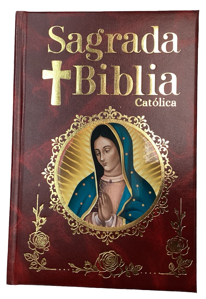 Sagrada Biblia Catolica Familiar Rojo Holy Bible Red Catholic Family