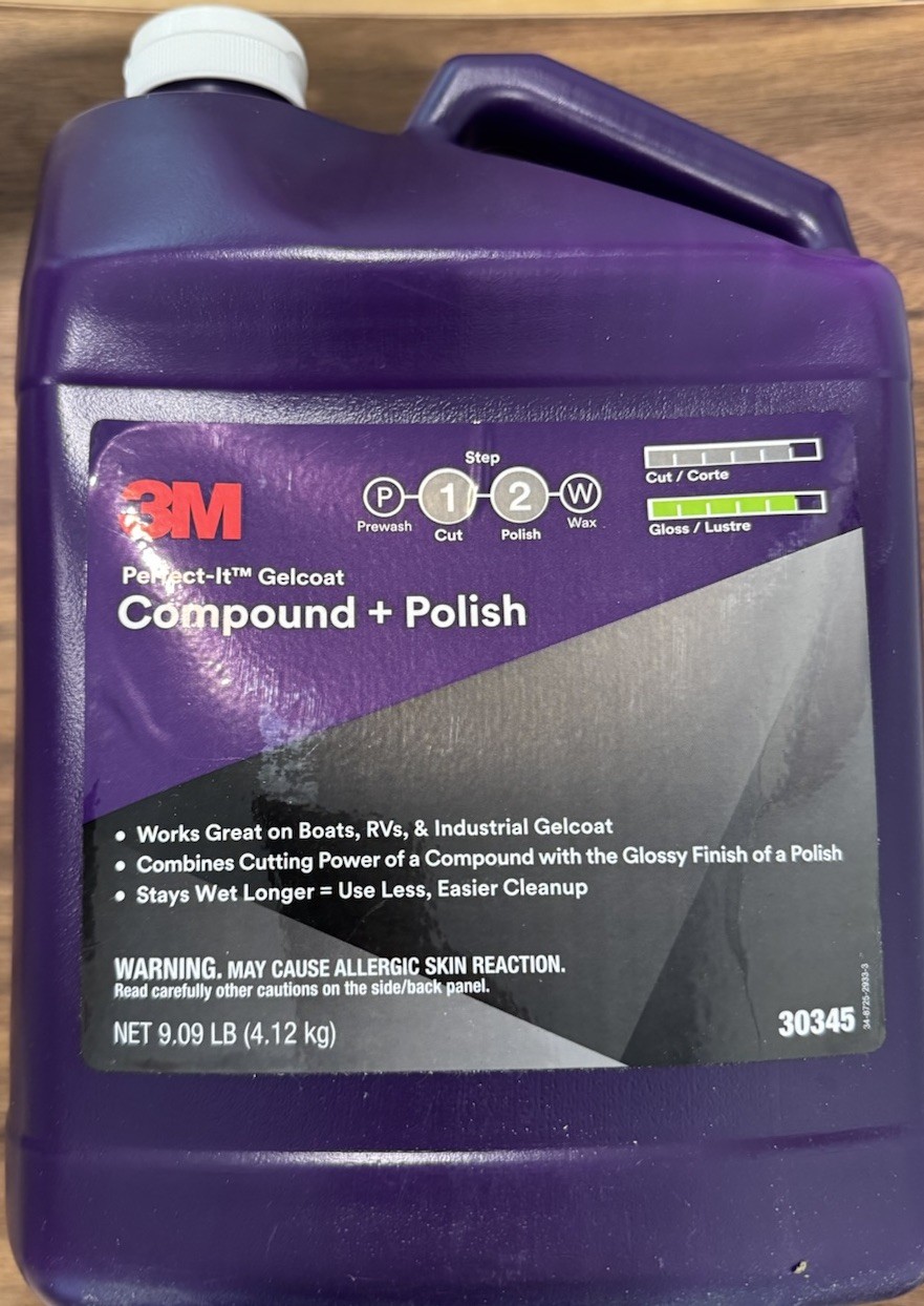 3M 30345 Perfect-It 1 gal High Gloss Gelcoat Compound plus Polish 3M 30345 Perfect-It 1 gal High Gloss Gelcoat Compound plus Polish
