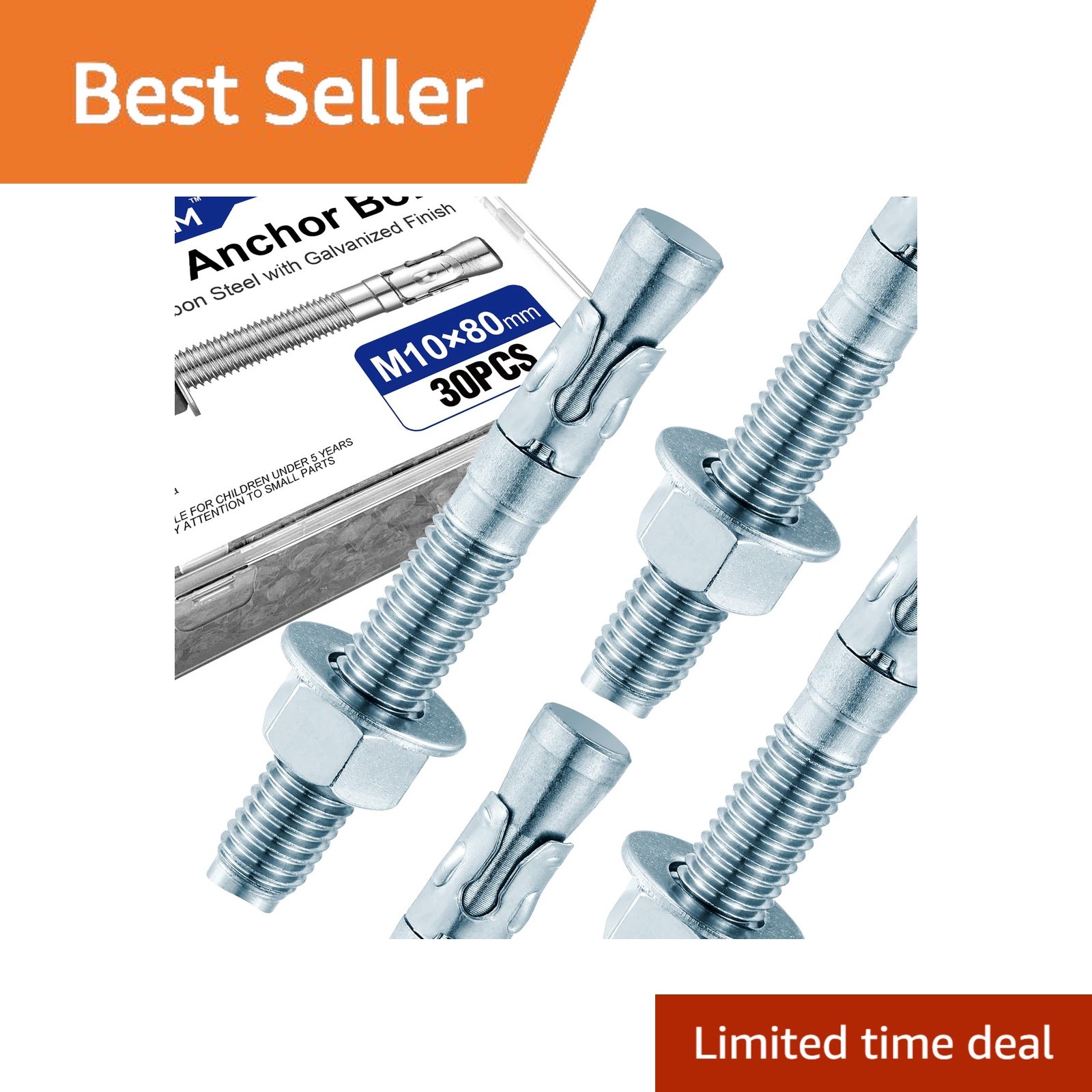 Usdrwam Concrete Anchor Bolts 3/8\