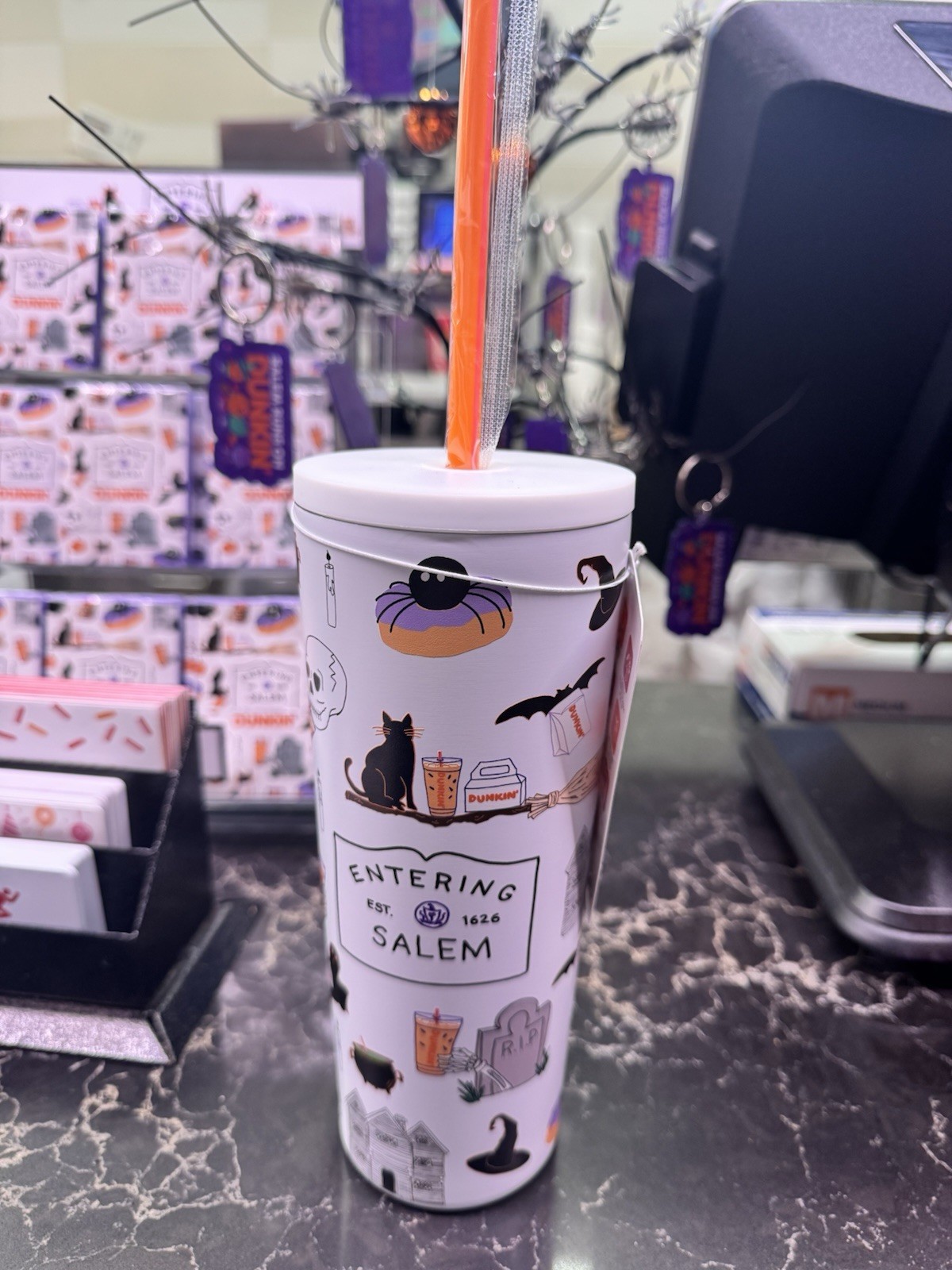 Dunkin “Entering Salem” Insulated Tumbler Halloween 2026 New Release