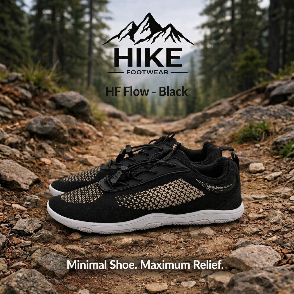 Hike Footwear Flow Womens 8/8.5 Mens 6/6.5 EU39 Black Athletic Shoes