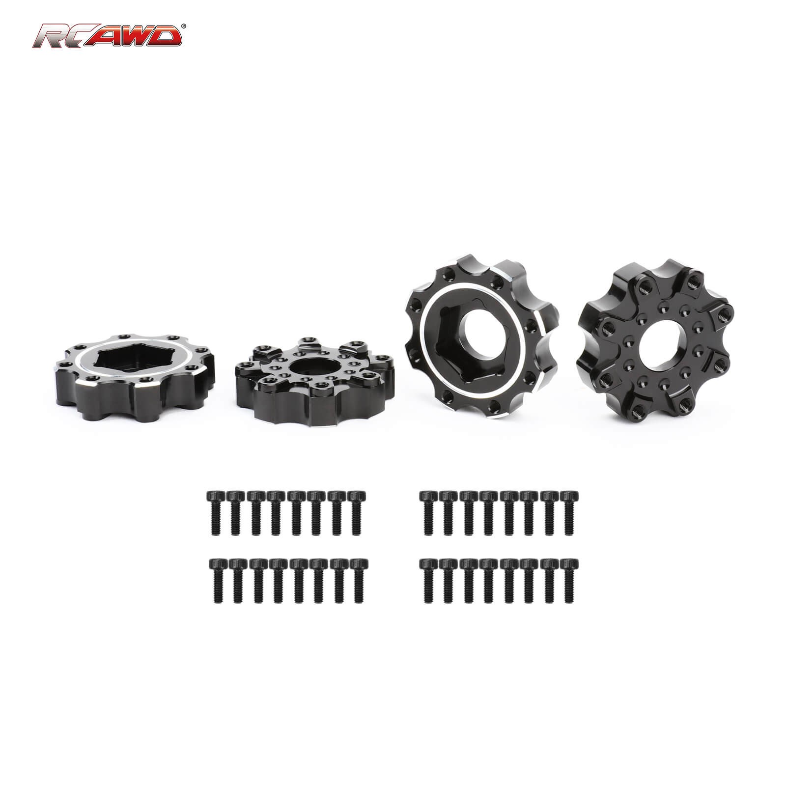 RCAWD 1/8 8x32 to 17mm Wheel Hex Adapters PRO635600 for Proline Wheels RCAWD 1/8 8x32 to 17mm Wheel Hex Adapters PRO635600 for Proline Wheels