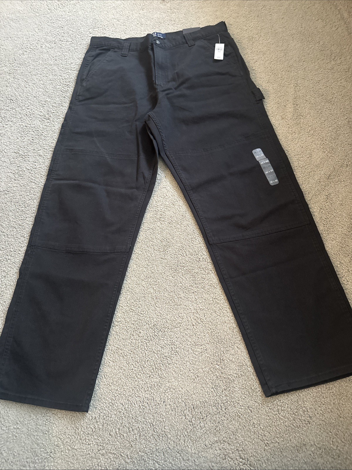 Gap Men\'s Pants Black Carpenter Loop Side Pocket Men’s Sz. Sz. 36X32 New W Tag Gap Men\'s Pants Black Carpenter Loop Side Pocket Men’s Sz. Sz. 36X32 New W Tag