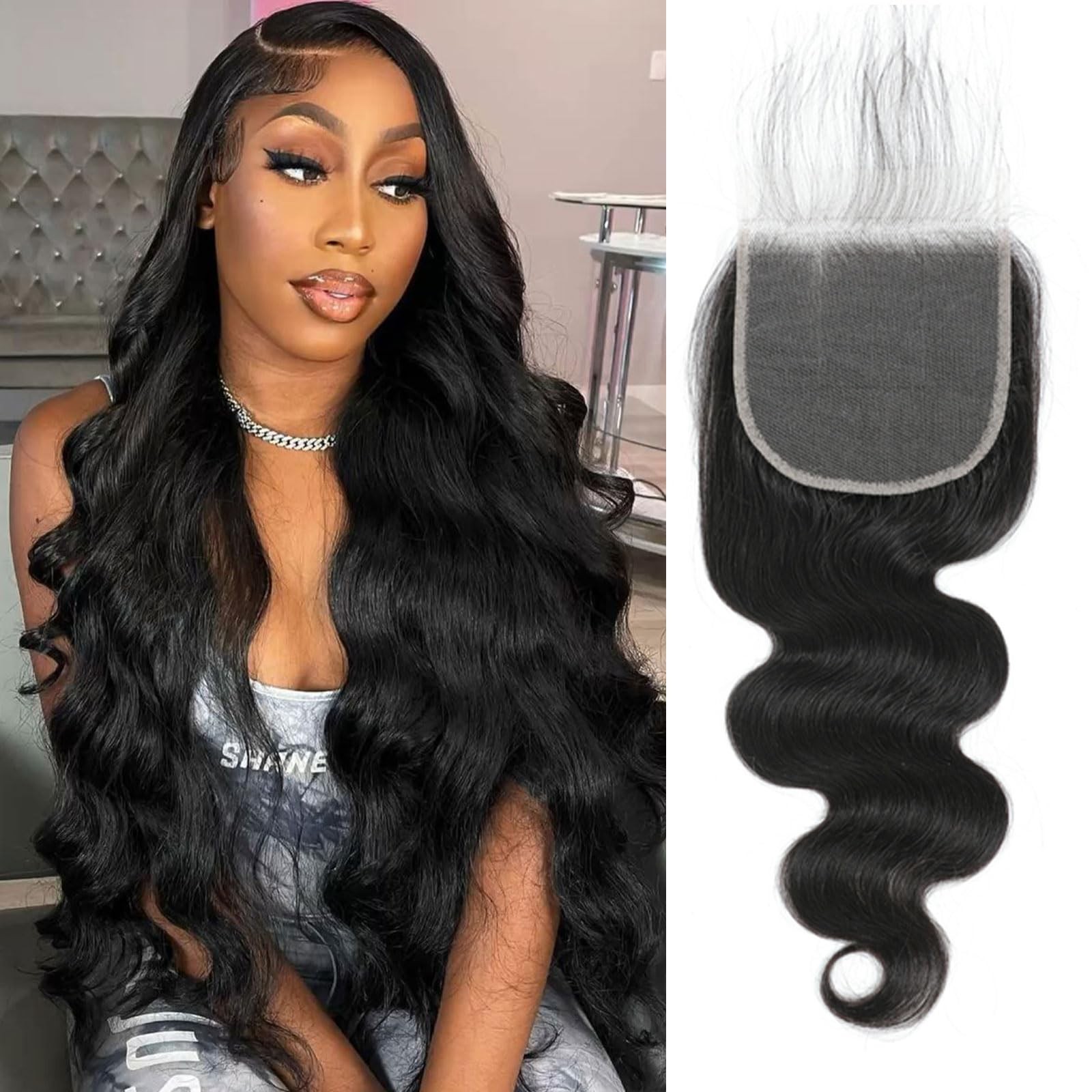 MOOTAFUL 5x5 Transparent HD Lace Closure Human Hair Body Wave 14 Inch Virgin MOOTAFUL 5x5 Transparent HD Lace Closure Human Hair Body Wave 14 Inch Virgin
