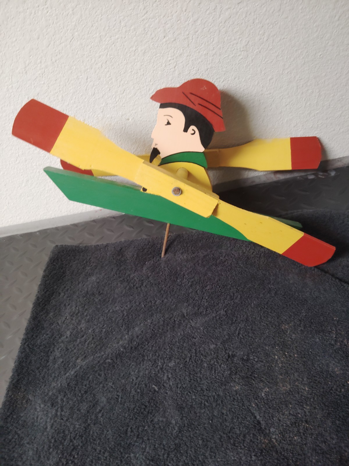 Vintage Style Wooden Whirligig Folk Art Wind Spinner 14\ Vintage Style Wooden Whirligig Folk Art Wind Spinner 14\