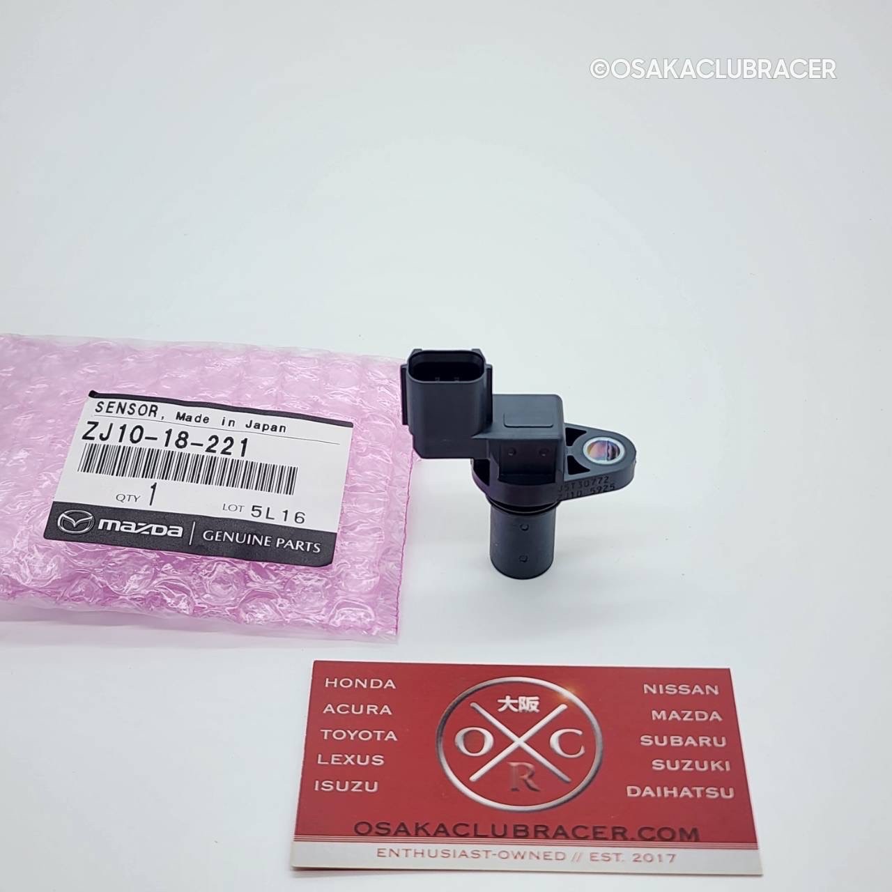 Genuine OEM 99-05 Mazda MX-5 Miata Camshaft Position Angle Sensor ZJ10-18-221 Genuine OEM 99-05 Mazda MX-5 Miata Camshaft Position Angle Sensor ZJ10-18-221