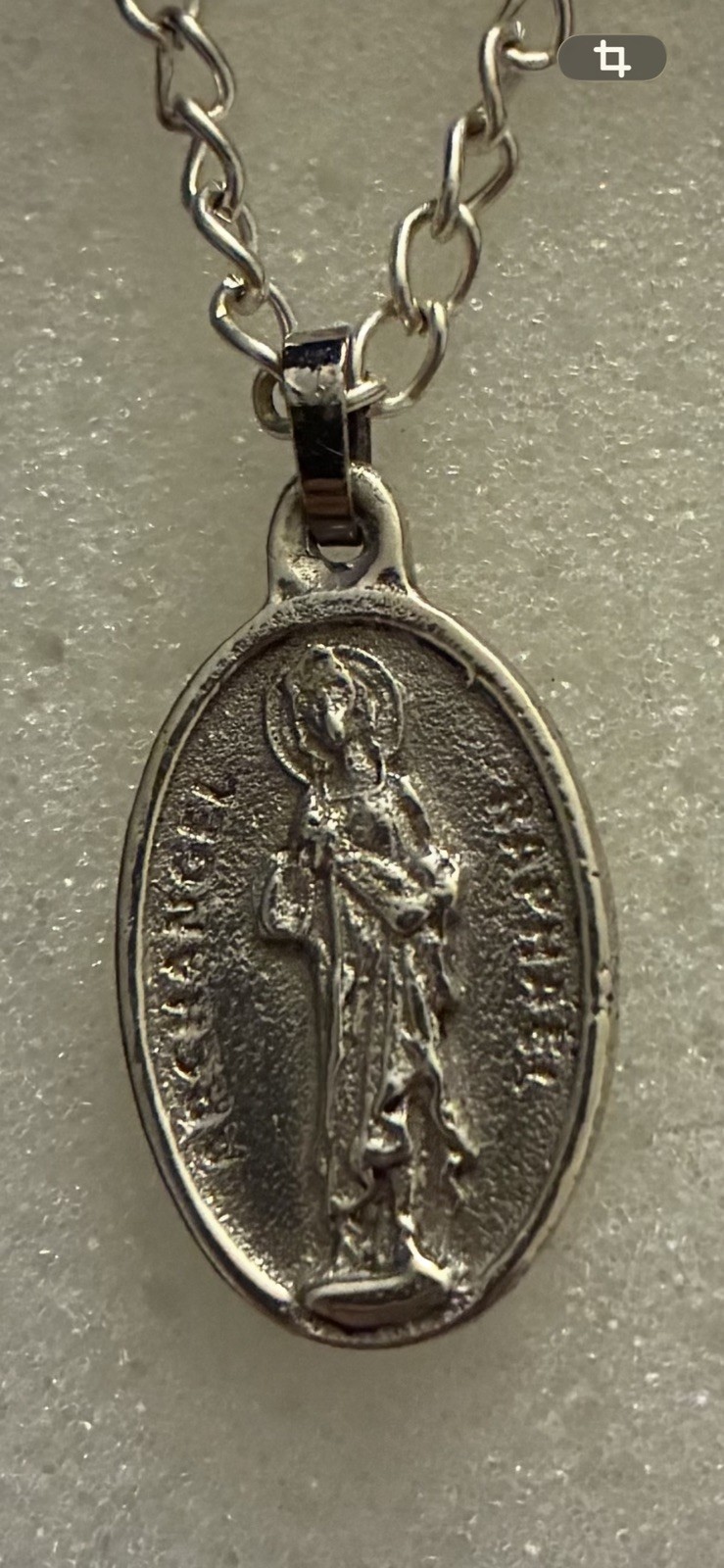 Vintage Archangel Raphael “THE HEALER” Sterling Silver Pendant Vintage Archangel Raphael “THE HEALER” Sterling Silver Pendant