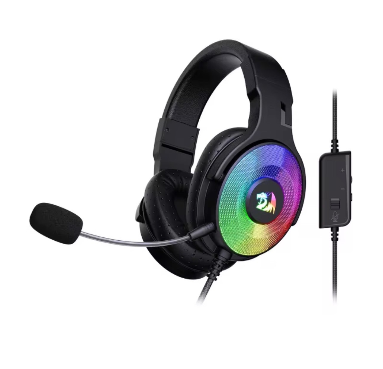Redragon H350RGB Pandora RGB Wired Gaming Headset, Dynamic RGB Backlight - Redragon H350RGB Pandora RGB Wired Gaming Headset, Dynamic RGB Backlight -