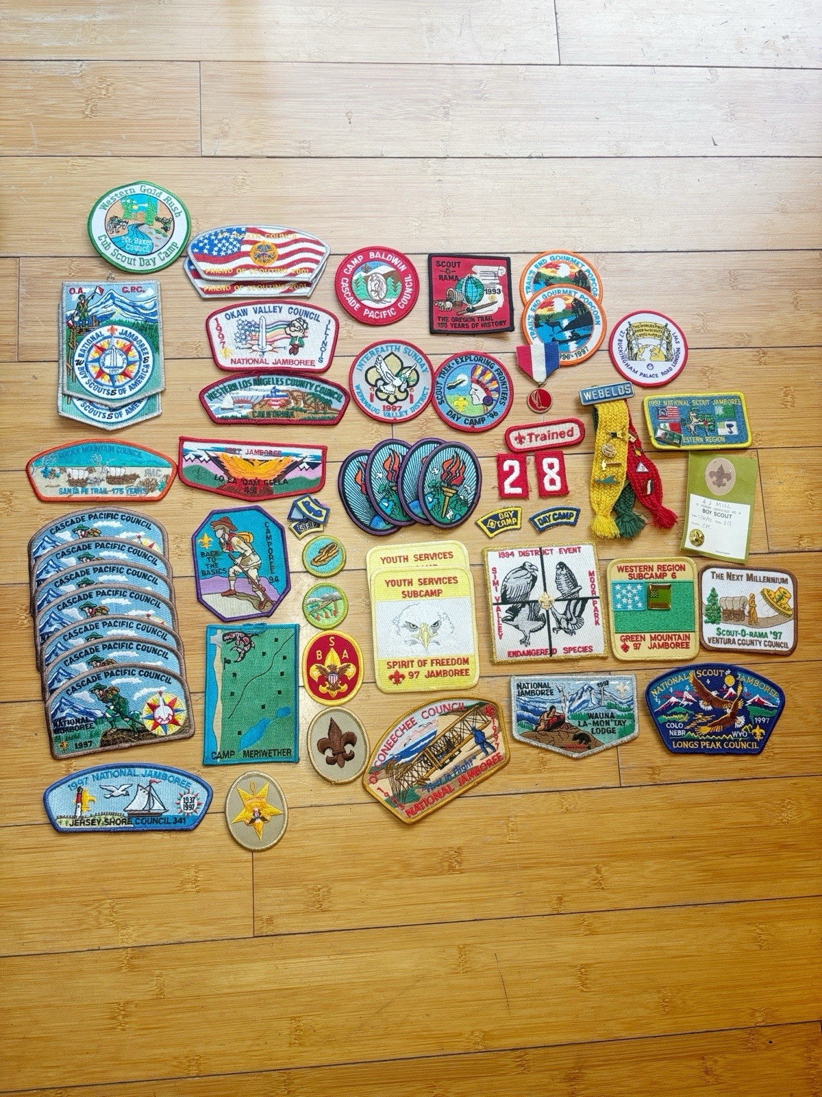 Vintage Boy Scouts of America BSA Patch & Pin Lot, Jamboree, Council, Camp