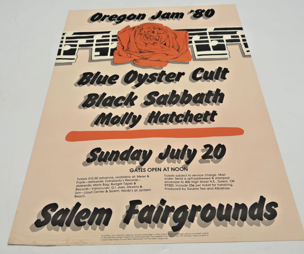 OREGON JAM | 1980 | POSTER | SALEM FAIRGROUNDS | JULY 20th OREGON JAM | 1980 | POSTER | SALEM FAIRGROUNDS | JULY 20th