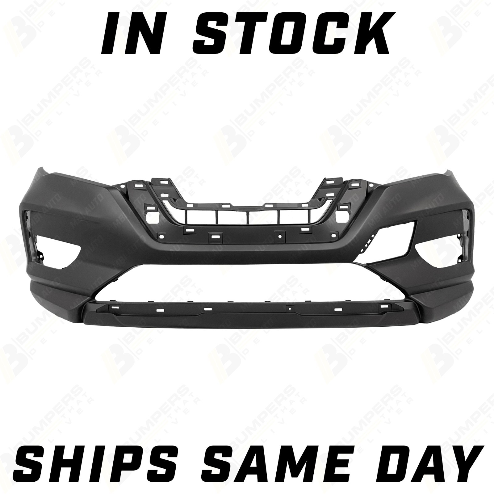 NEW Primered Front Bumper Cover with Textured Lower for 2017-2020 Nissan Rogue