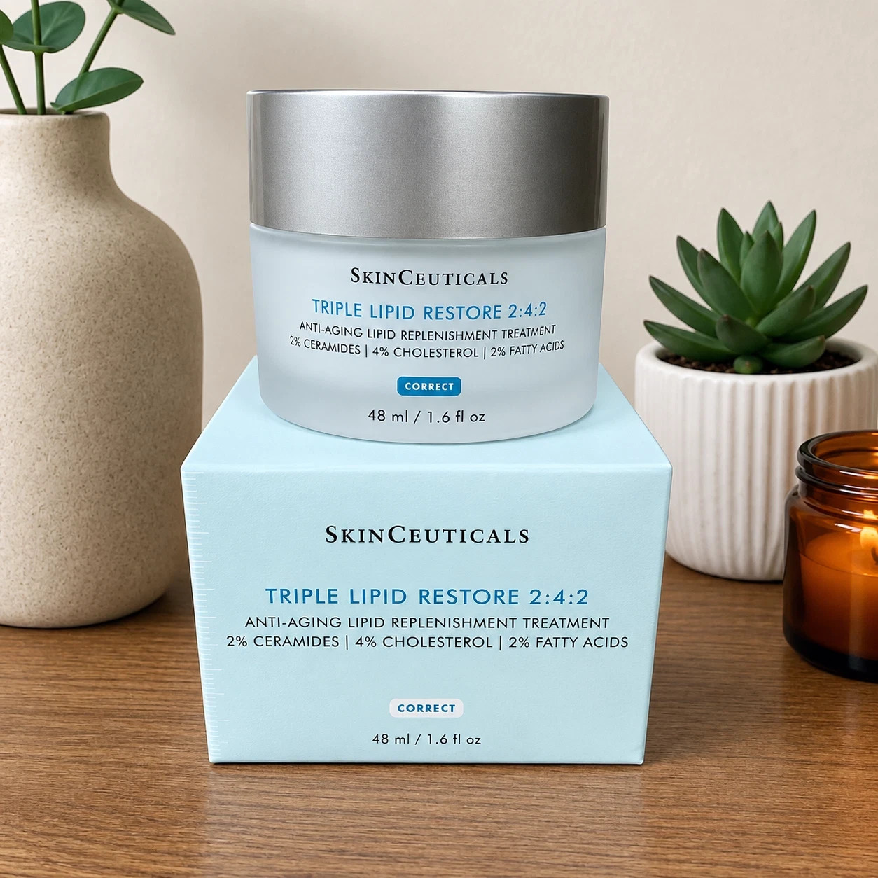 Authentic SkinCeuticals Triple Lipid Restore 2:4:2 Cream 48ml 1.6oz - New Sealed