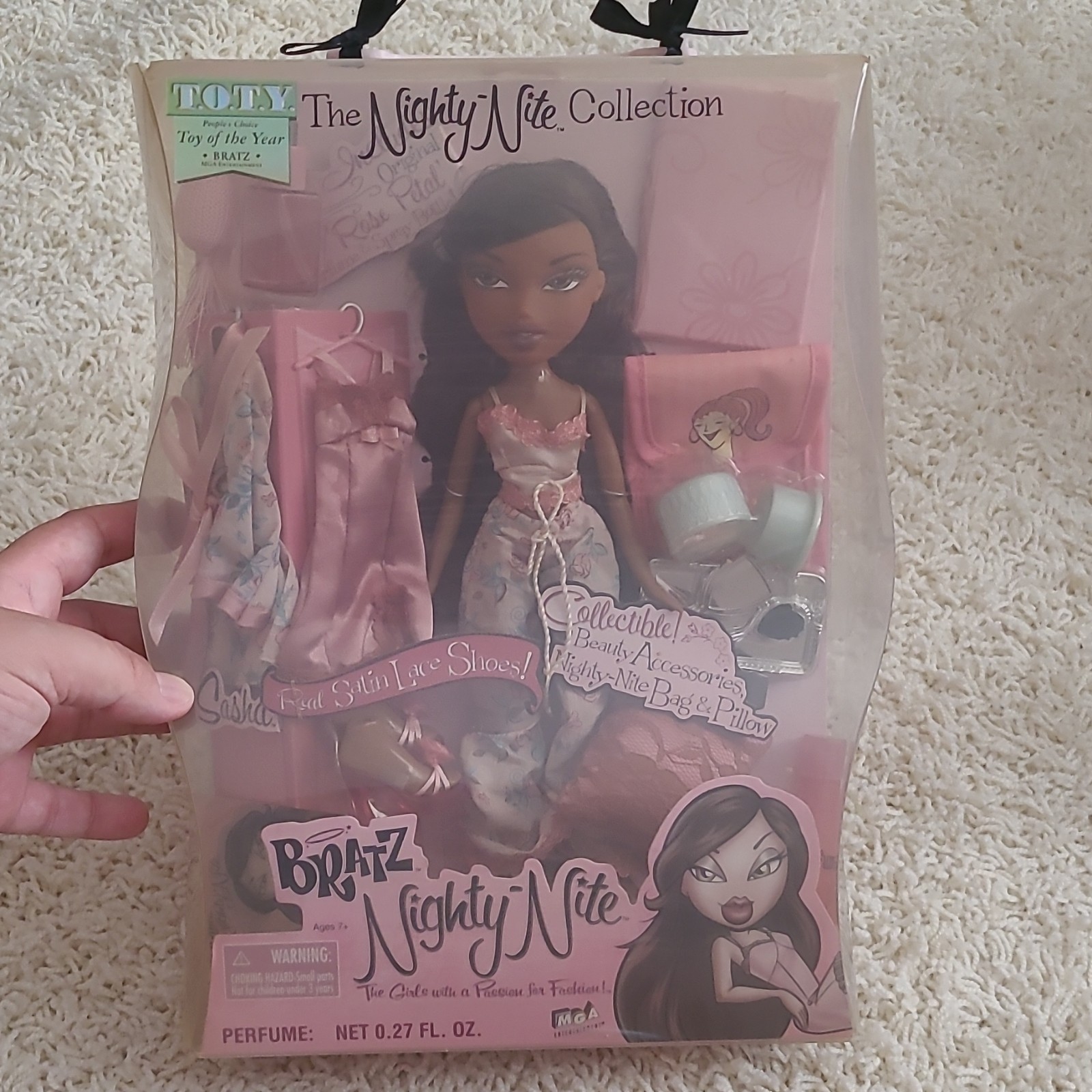 Bratz Nighty Nite Sasha Doll 2004 Vintage NIB Sealed Dried Glue Seam Gap READ