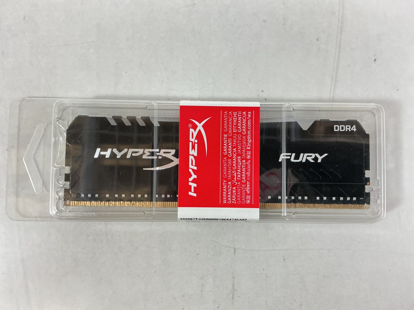 Kingston HyperX Fury 16GB DDR4-3733 RGB Desktop RAM for HP - HP37D4U1S8HC-16XR Kingston HyperX Fury 16GB DDR4-3733 RGB Desktop RAM for HP - HP37D4U1S8HC-16XR