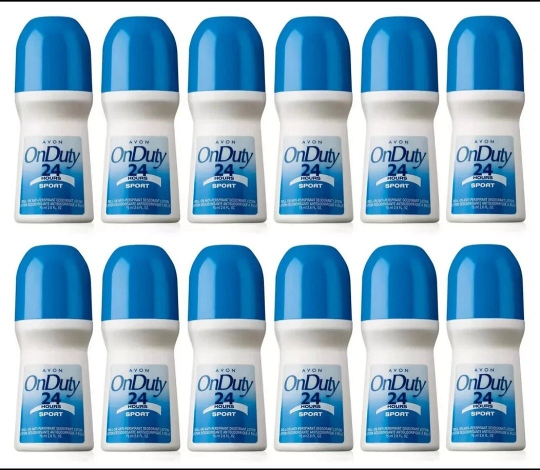 Avon OnDuty 24 Hours Sport Roll-On Deodorant - 75ml ( Pack Of 12)