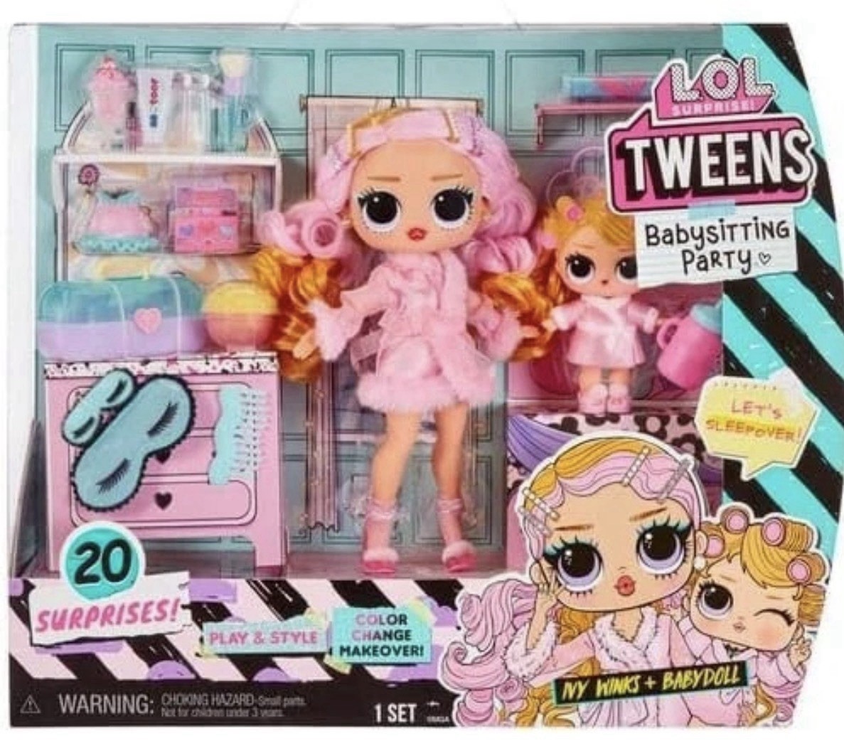 LOL Surprise Tweens Babysitting Party Ivy Winks & Babydoll 20 Surprises NEW LOL Surprise Tweens Babysitting Party Ivy Winks & Babydoll 20 Surprises NEW
