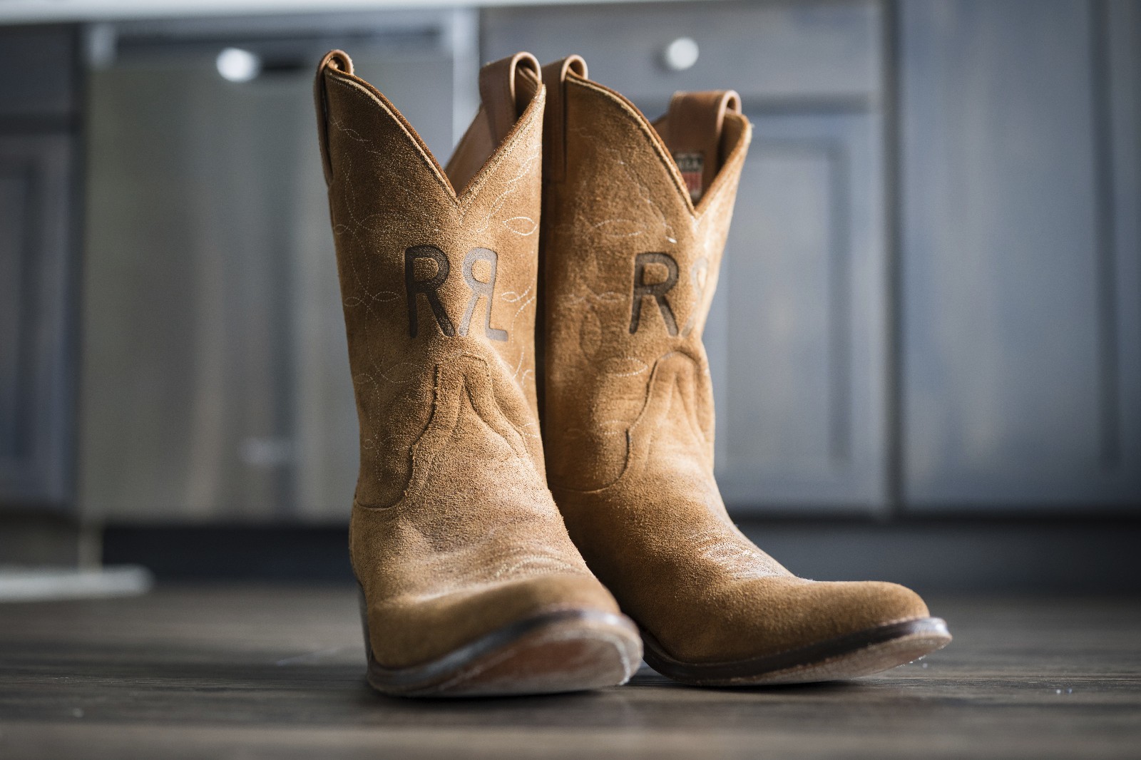 RRL Double RL Plainview Boot in Roughout Leather - BEAUTIFUL + RARE - Size 8.5D