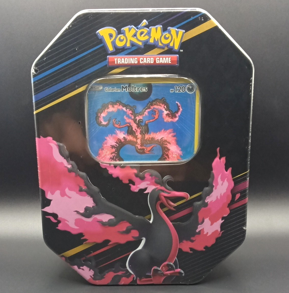 2023 Pokémon TCG Crown Zenith Galarian Moltres Tin